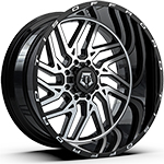 TIS Offroad 544 Gloss Black Machined 20x10 -25