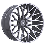 TIS Offroad 566BSM Brushed Silver With Milled Accents 22x10 -19