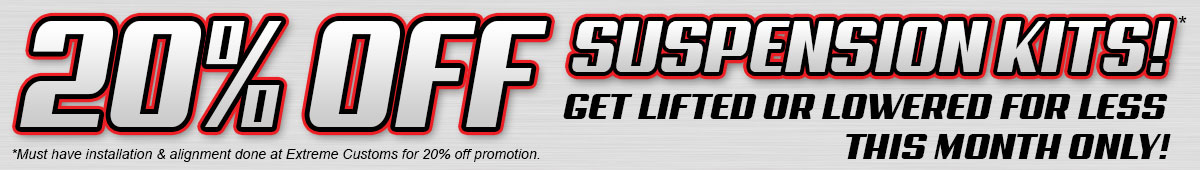 20% Off Suspension Banner