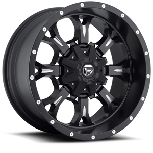 Fuel Krank D517 Matte Black W/ Milled Spokes